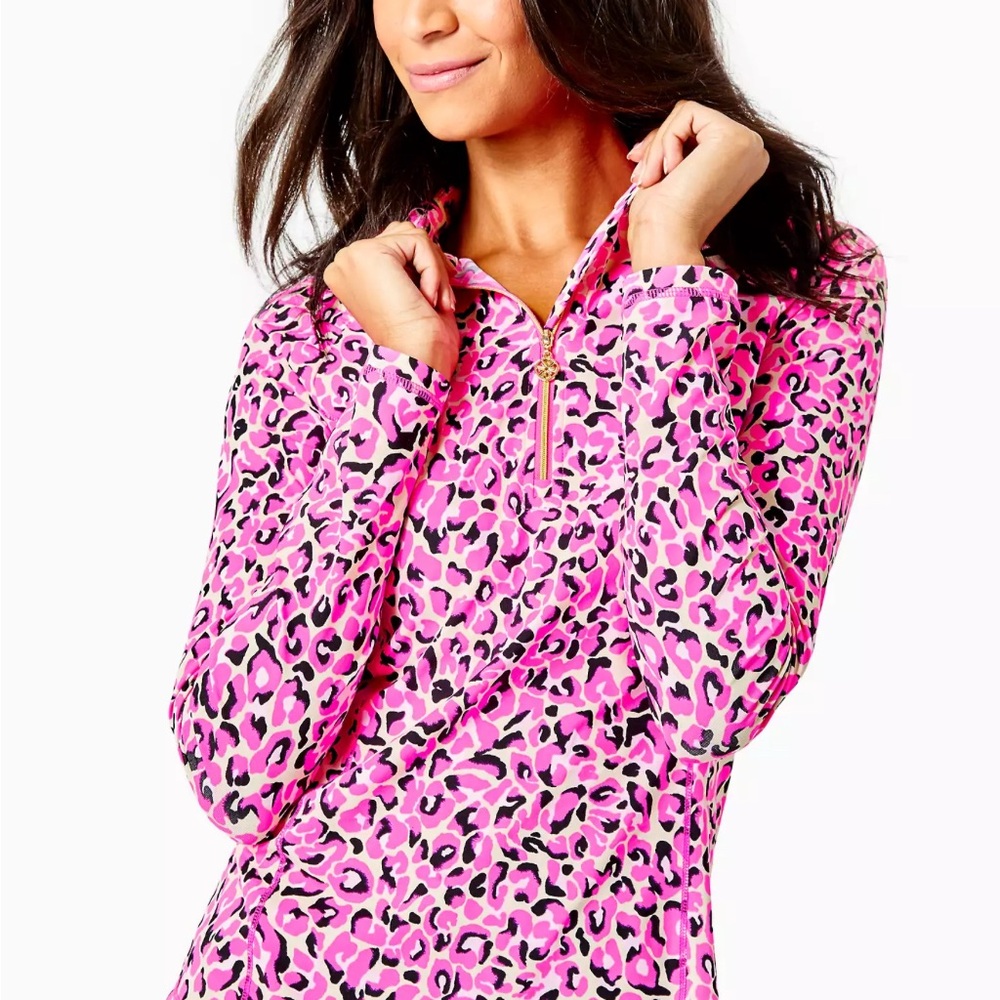 Lilly Pulitzer Pink Leopard Print Top